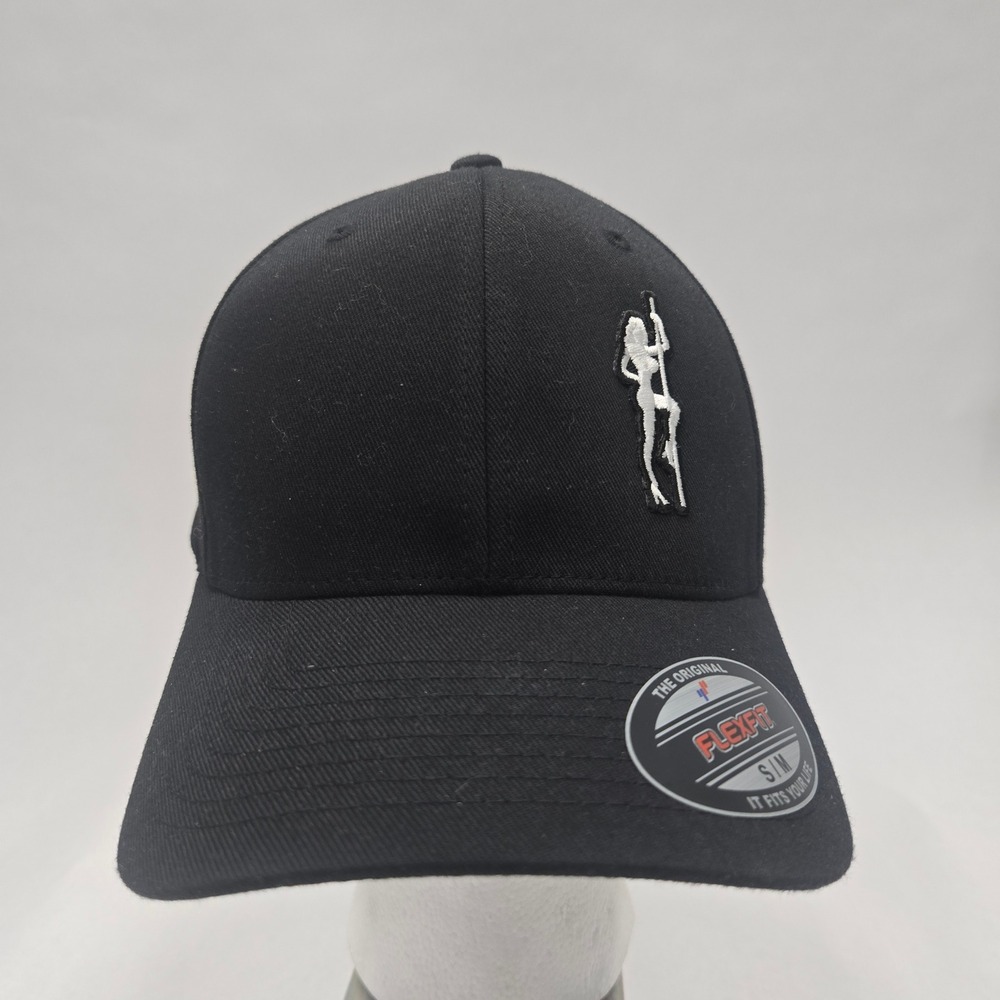 Strip Club Choppers‎ Flexfit Hat Mens Black Pole Dancer Embroidered Cap S/M